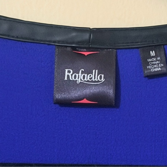 Rafaella Royal Blue Blouse with Zipper Accents - Picture 4 of 9